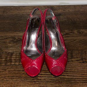 Women's Red Marc Fisher Sandals